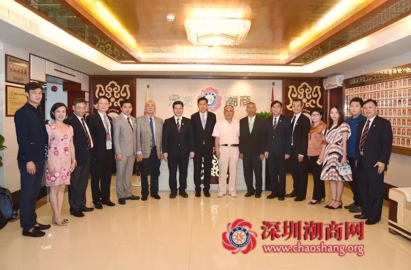 深圳潮汕商会会长吴开松接待泰国前副总理王鹏